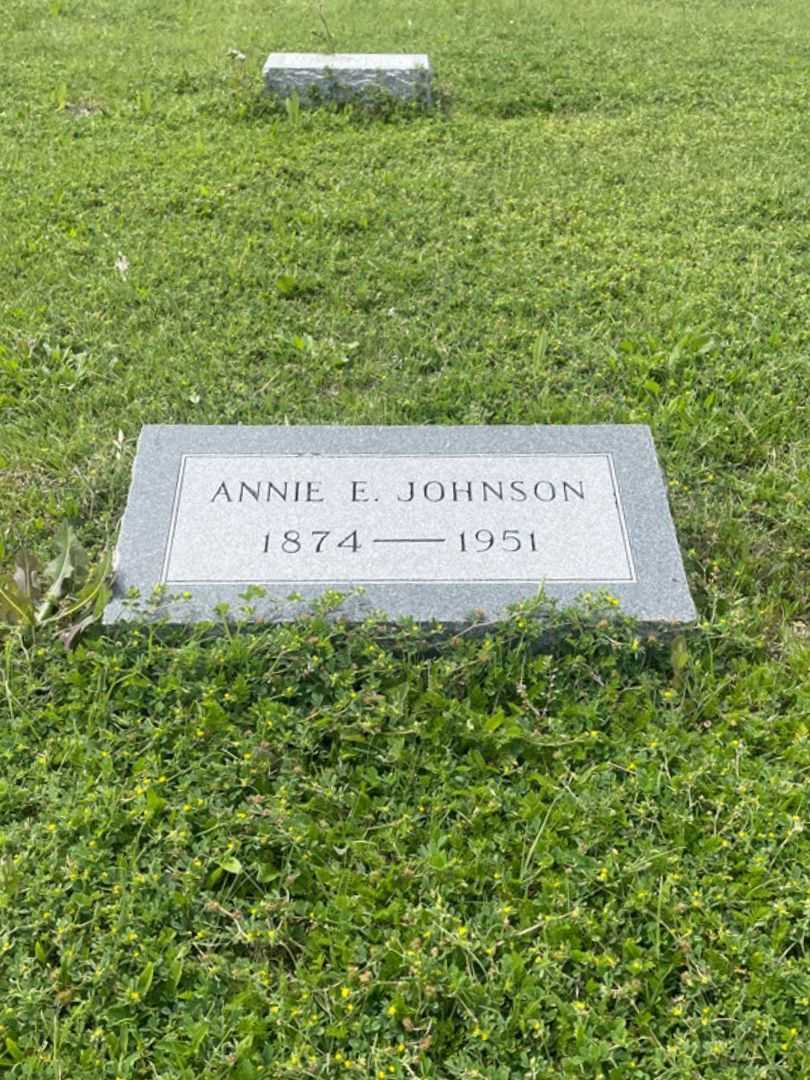 Annie E. Johnson's grave. Photo 2