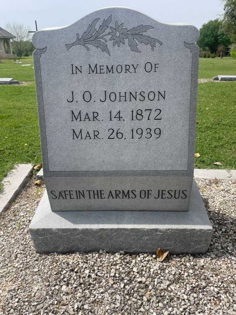 J. O. Johnson's grave. Photo 2