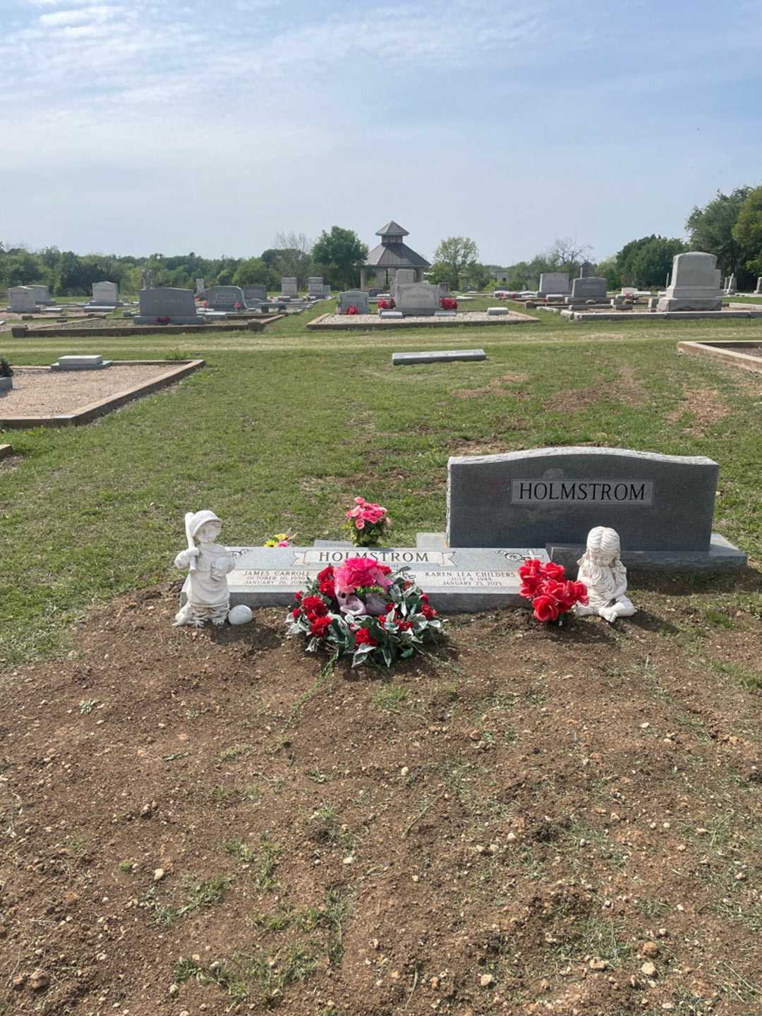 James Carroll Holmstrom's grave. Photo 1