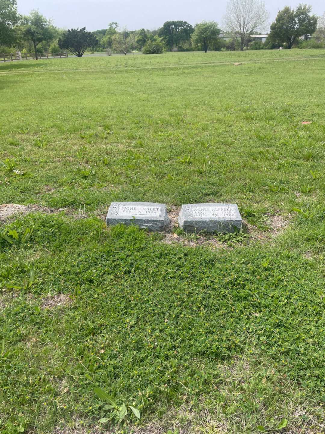 Signe Juilet Spong's grave. Photo 1