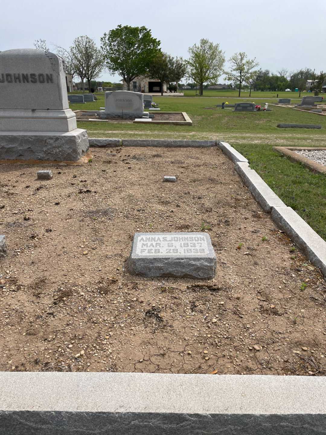 Anna S. Johnson's grave. Photo 1