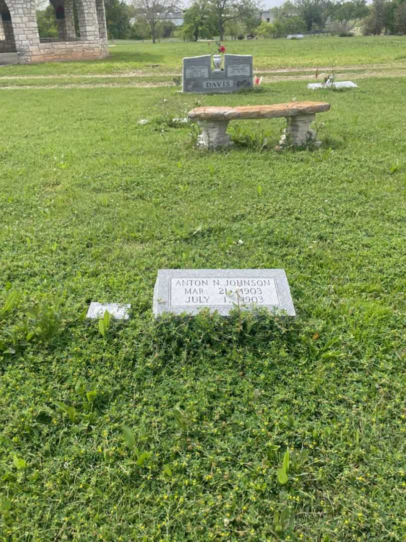 Anton N. Johnson's grave. Photo 1