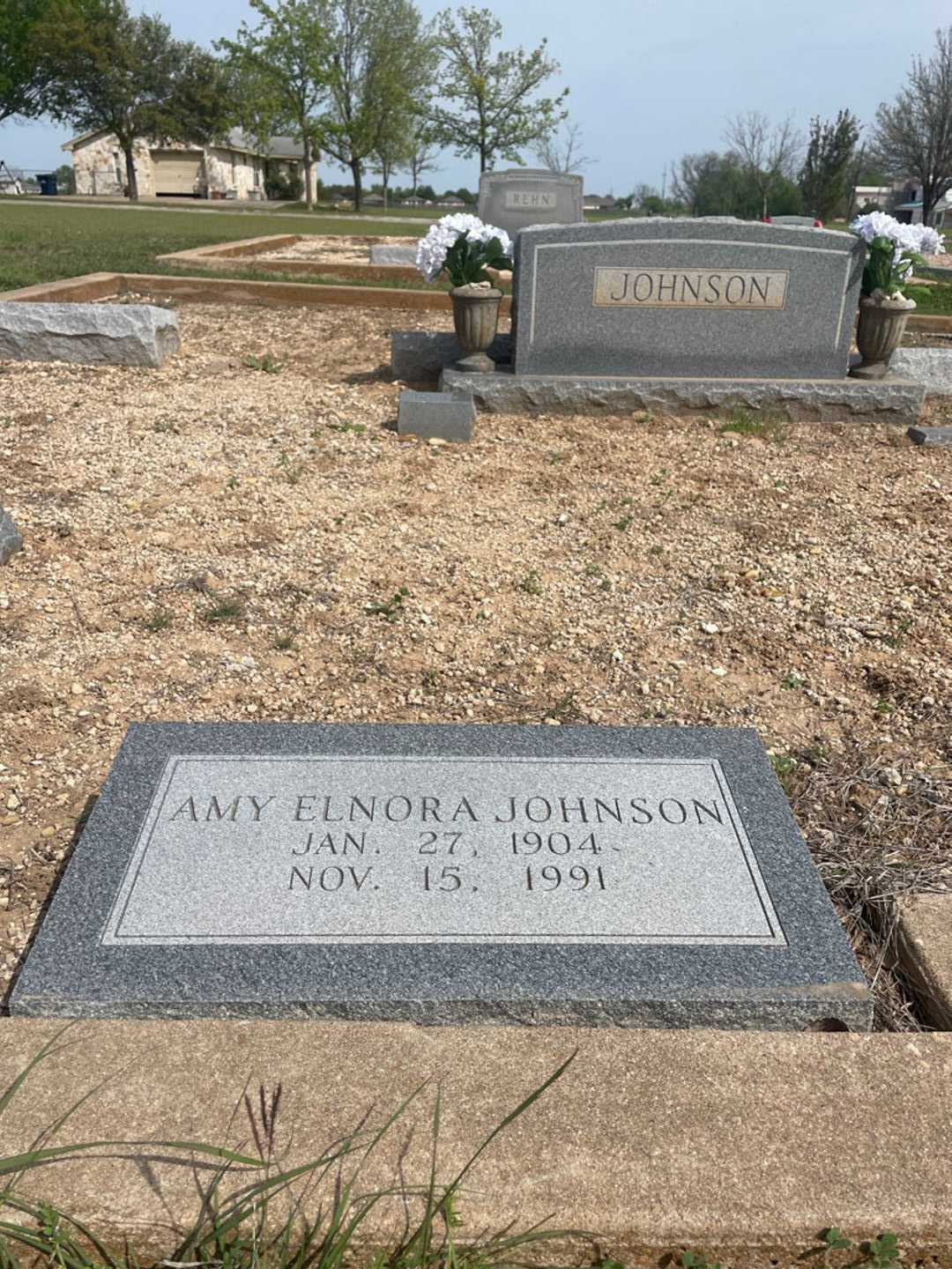 Amy Elnora Johnson's grave