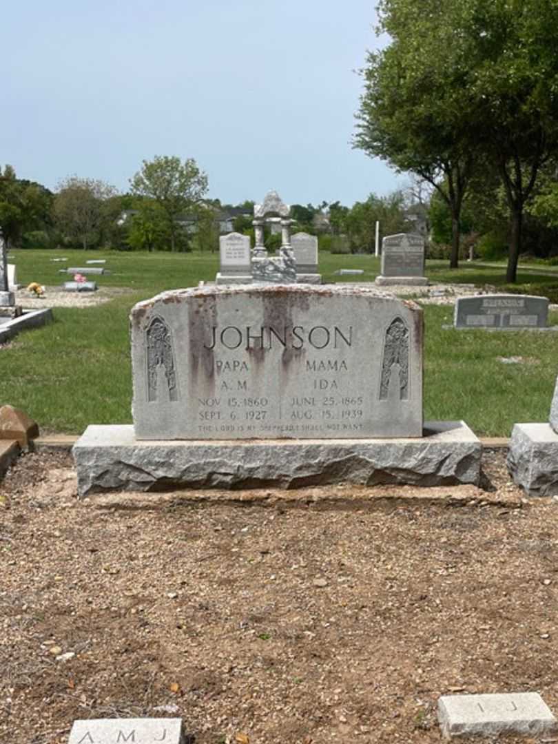 A. M. Johnson's grave. Photo 2