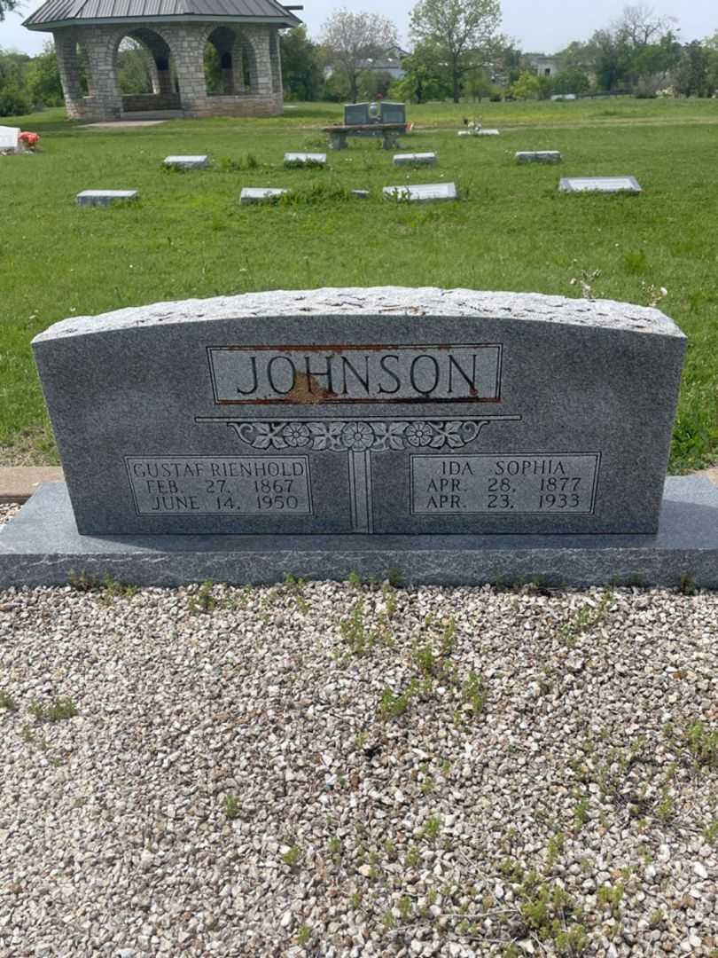 Ida Sophia Johnson's grave. Photo 2