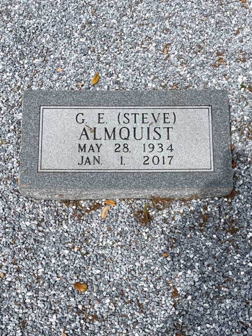 G. E. "Steve" Almquist's grave. Photo 2