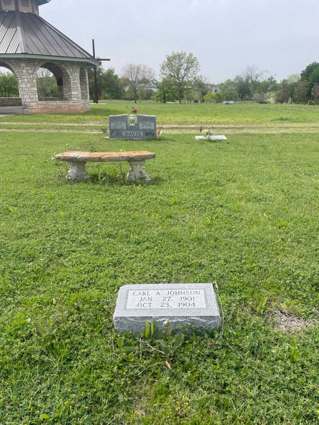 Carl A. Johnson's grave. Photo 1