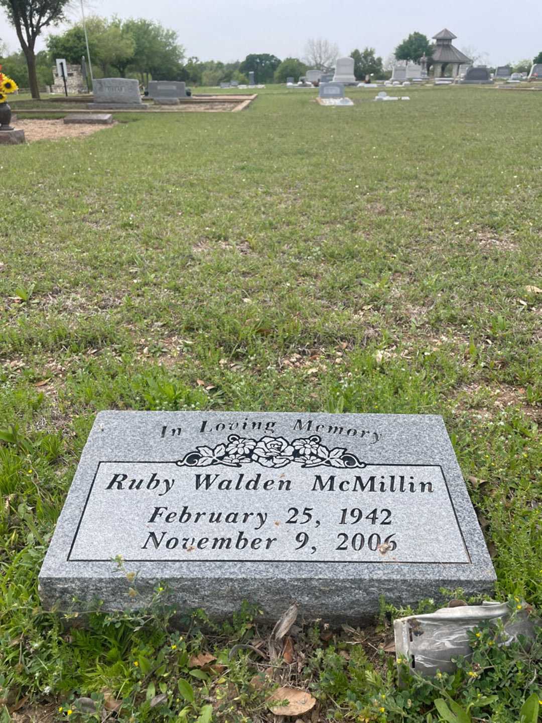 Ruby Walden McMillin's grave. Photo 2