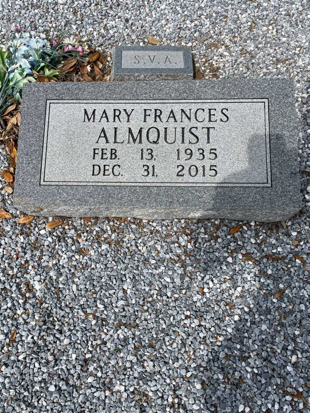 Mary Frances Almquist Blomquist's grave. Photo 2