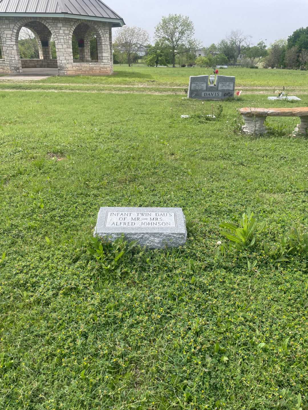 Infant Johnson's grave. Photo 1