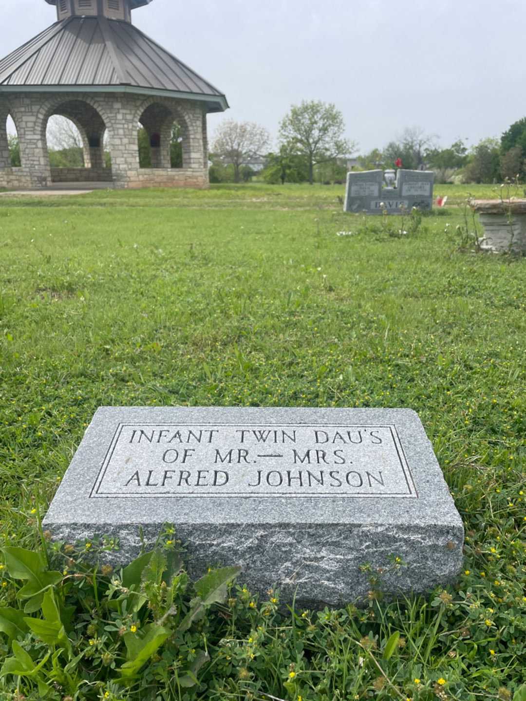 Infant Johnson's grave. Photo 2