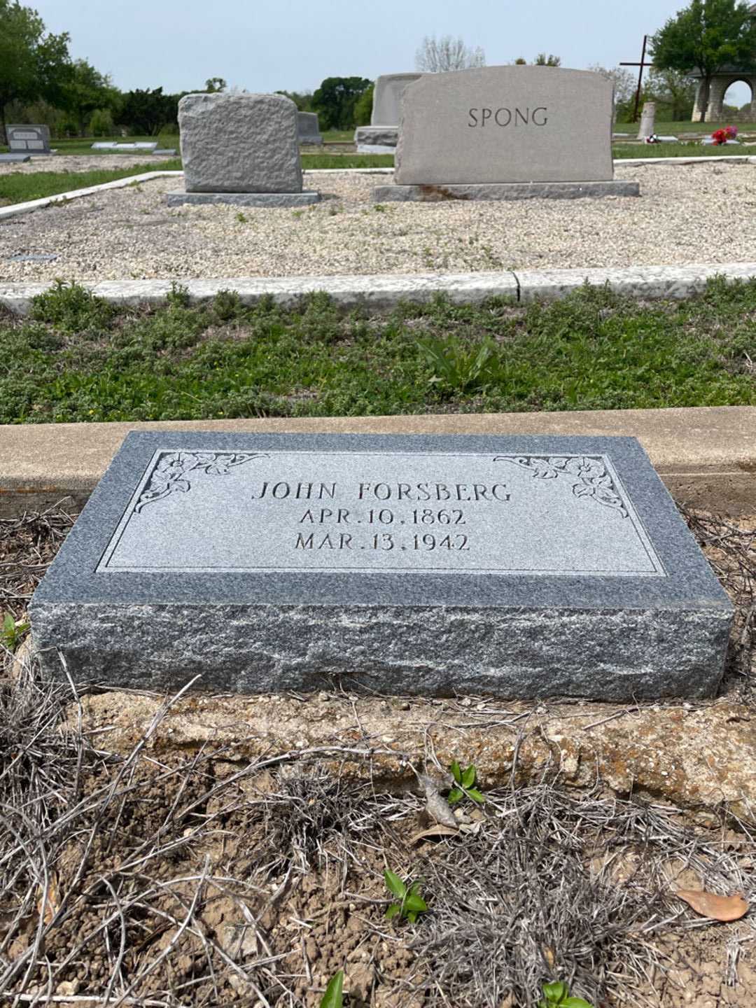 John Forsberg's grave. Photo 2