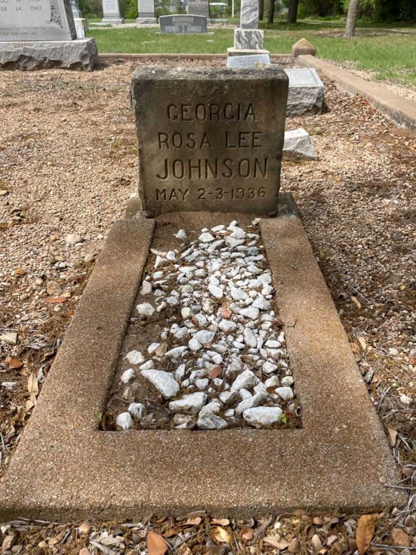 Georgia Rosa Lee Johnson's grave. Photo 2