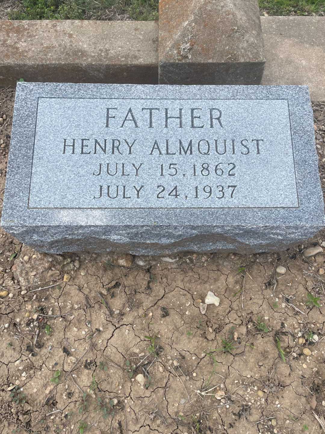 Henry Almquist's grave. Photo 3