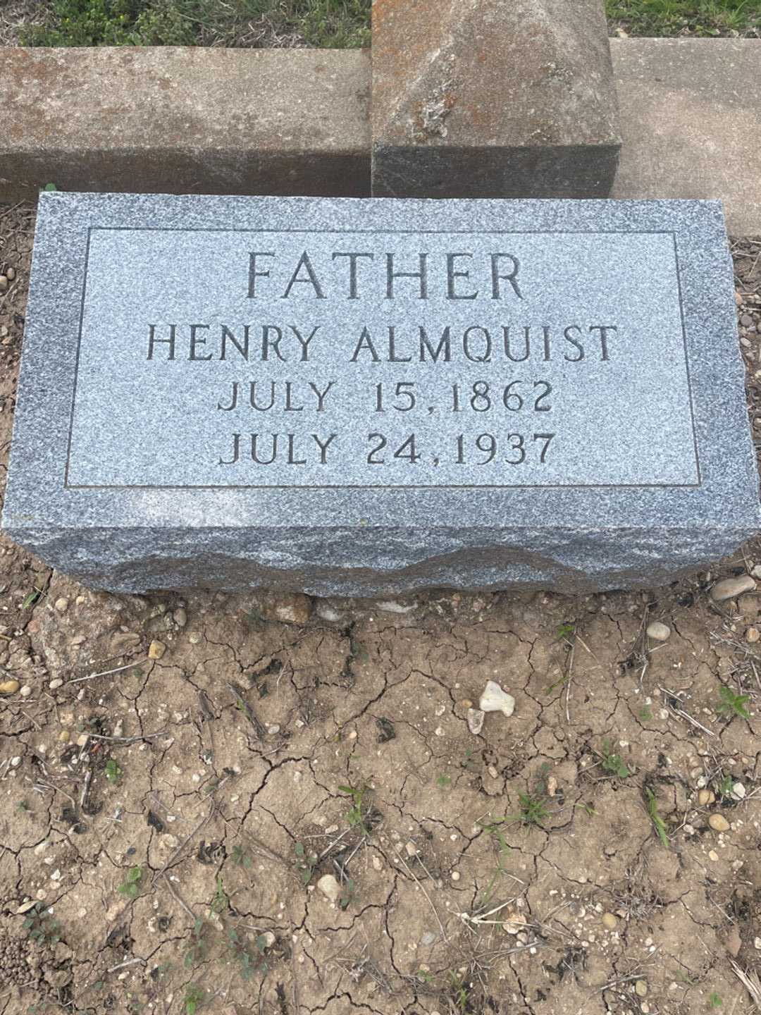 Henry Almquist's grave. Photo 2