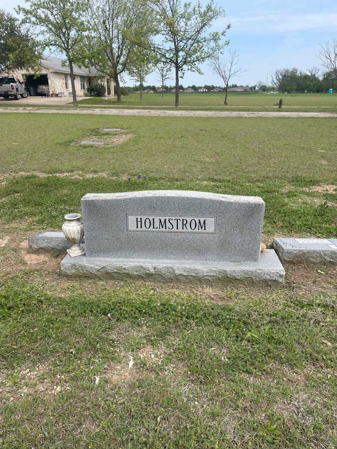 C. E. "Buddy" Holmstrom's grave. Photo 1