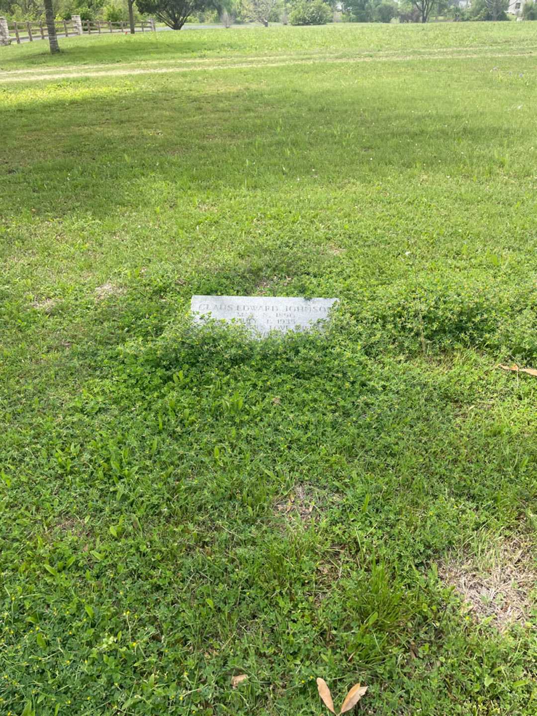 Claus Edward Johnson's grave. Photo 1