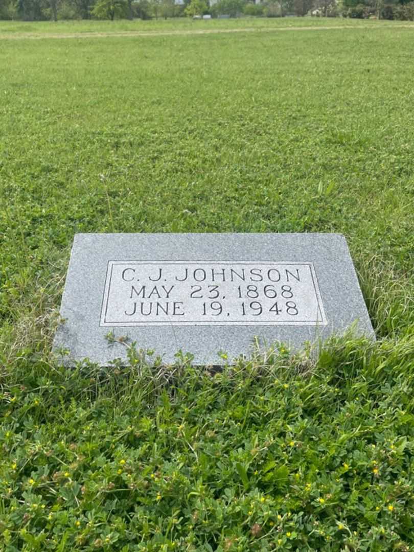 C. J. Johnson's grave. Photo 2