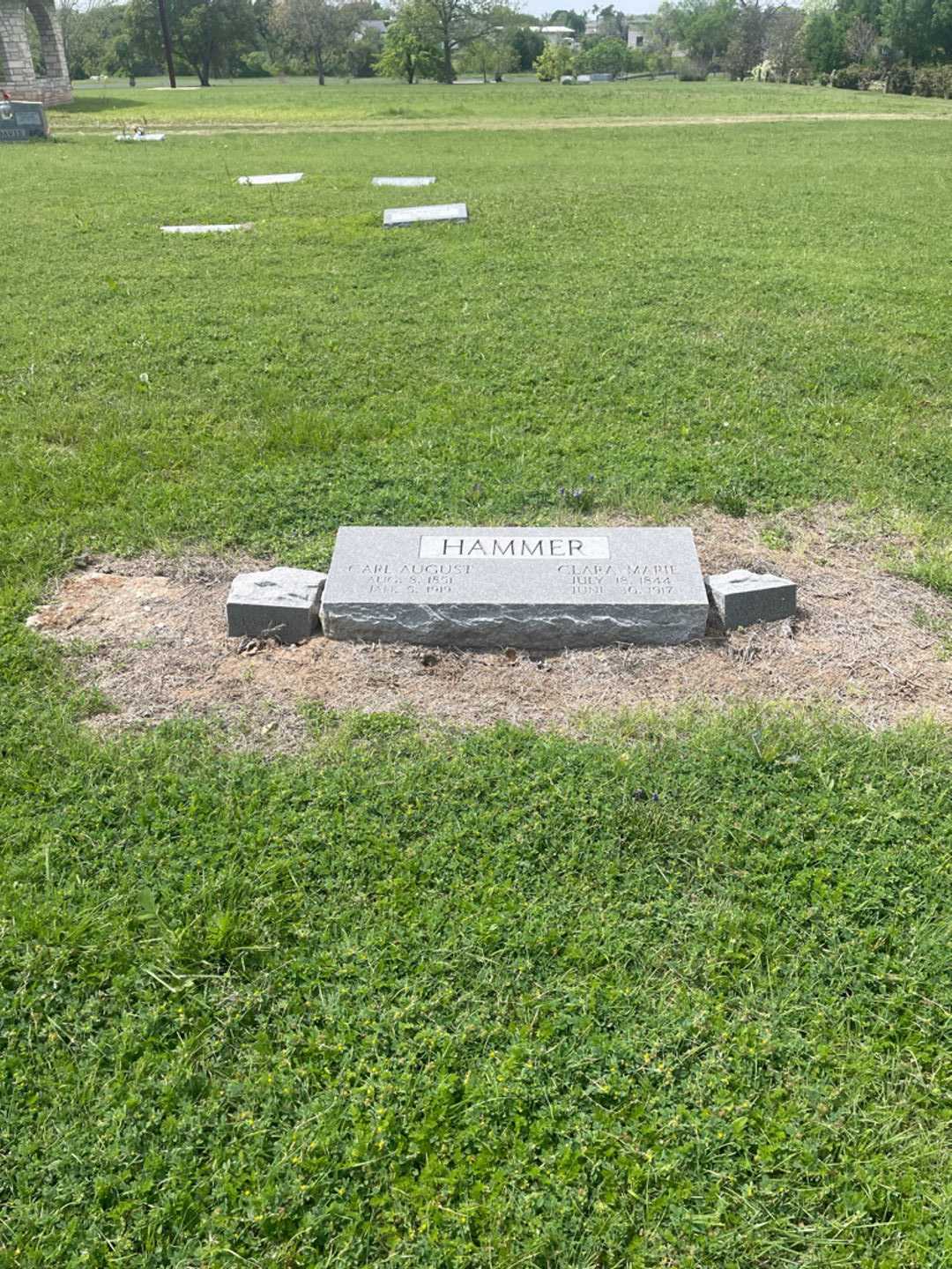 Carl August Hammer's grave. Photo 1