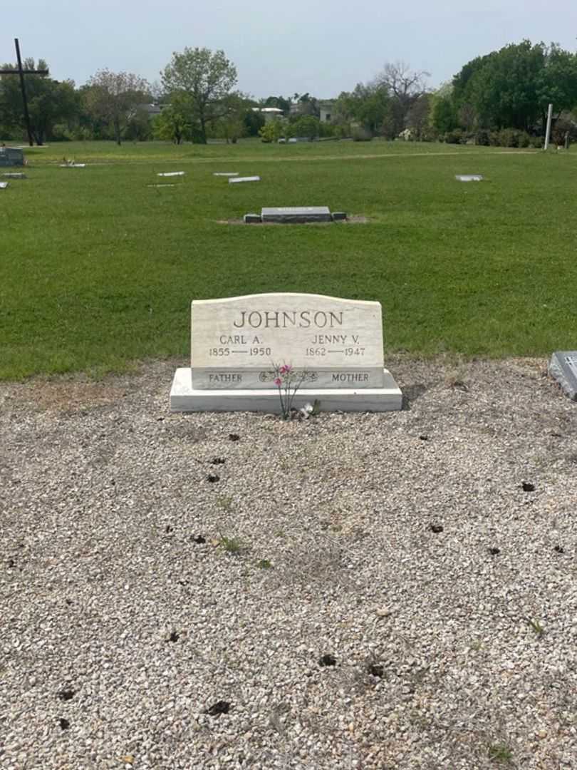 Jenny V. Johnson's grave. Photo 1