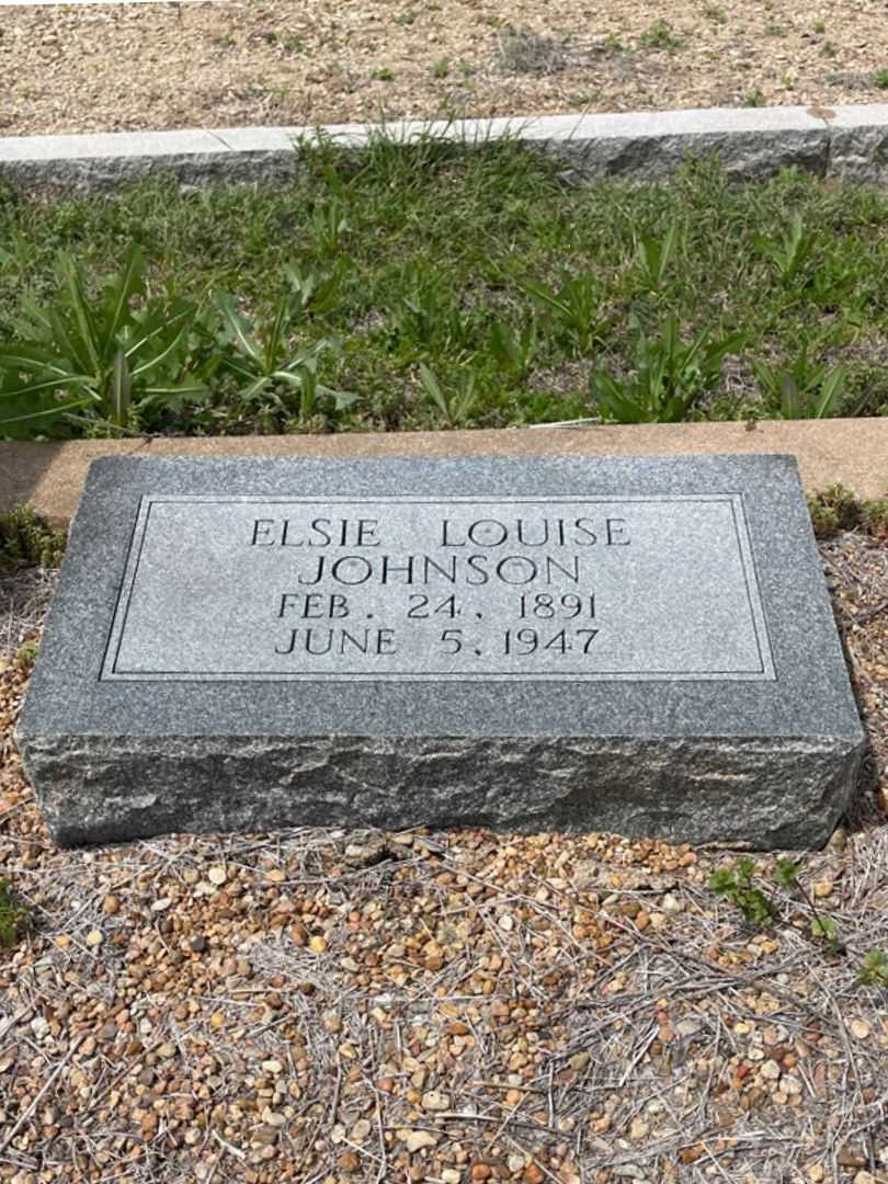 Elsie Louise Johnson's grave. Photo 2