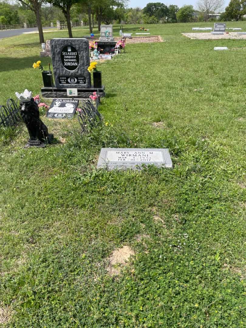 Mary Ann M. Wirmani's grave. Photo 1