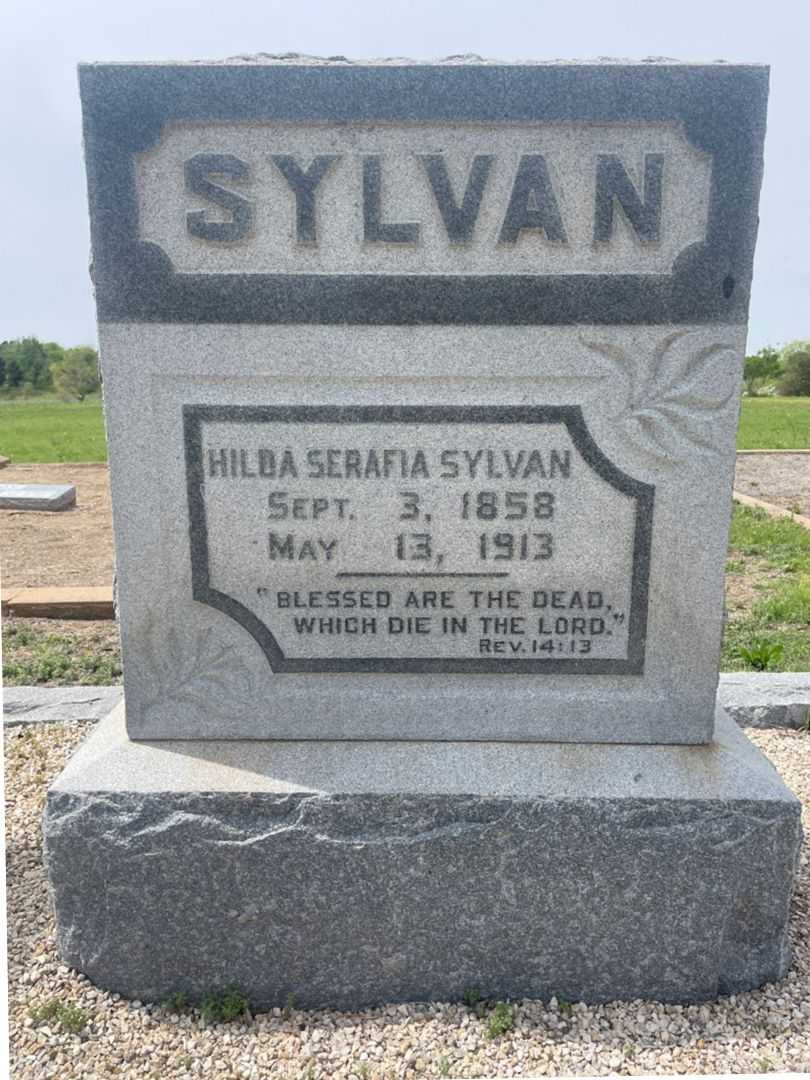 Hilda Serafia Sylvan's grave. Photo 2