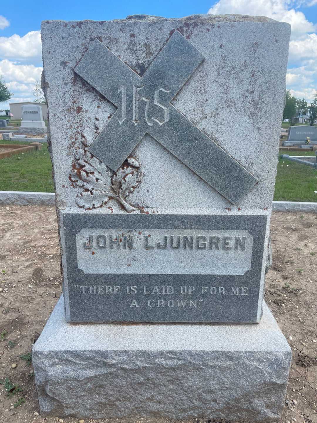 John Ljungren's grave. Photo 4