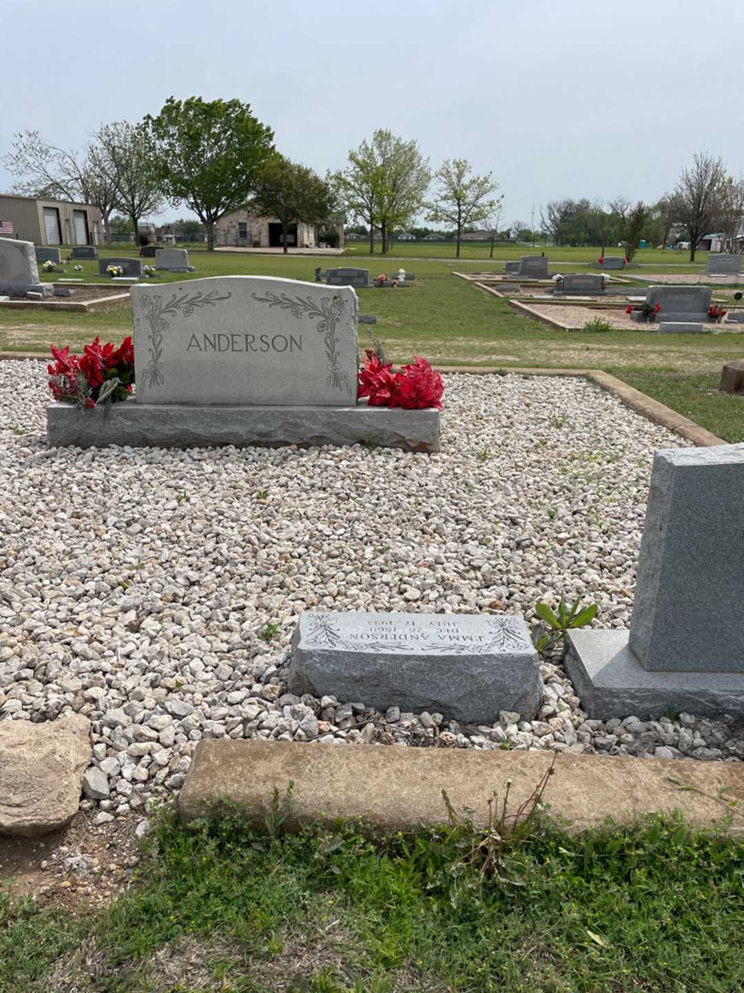 Emma Anderson's grave. Photo 2