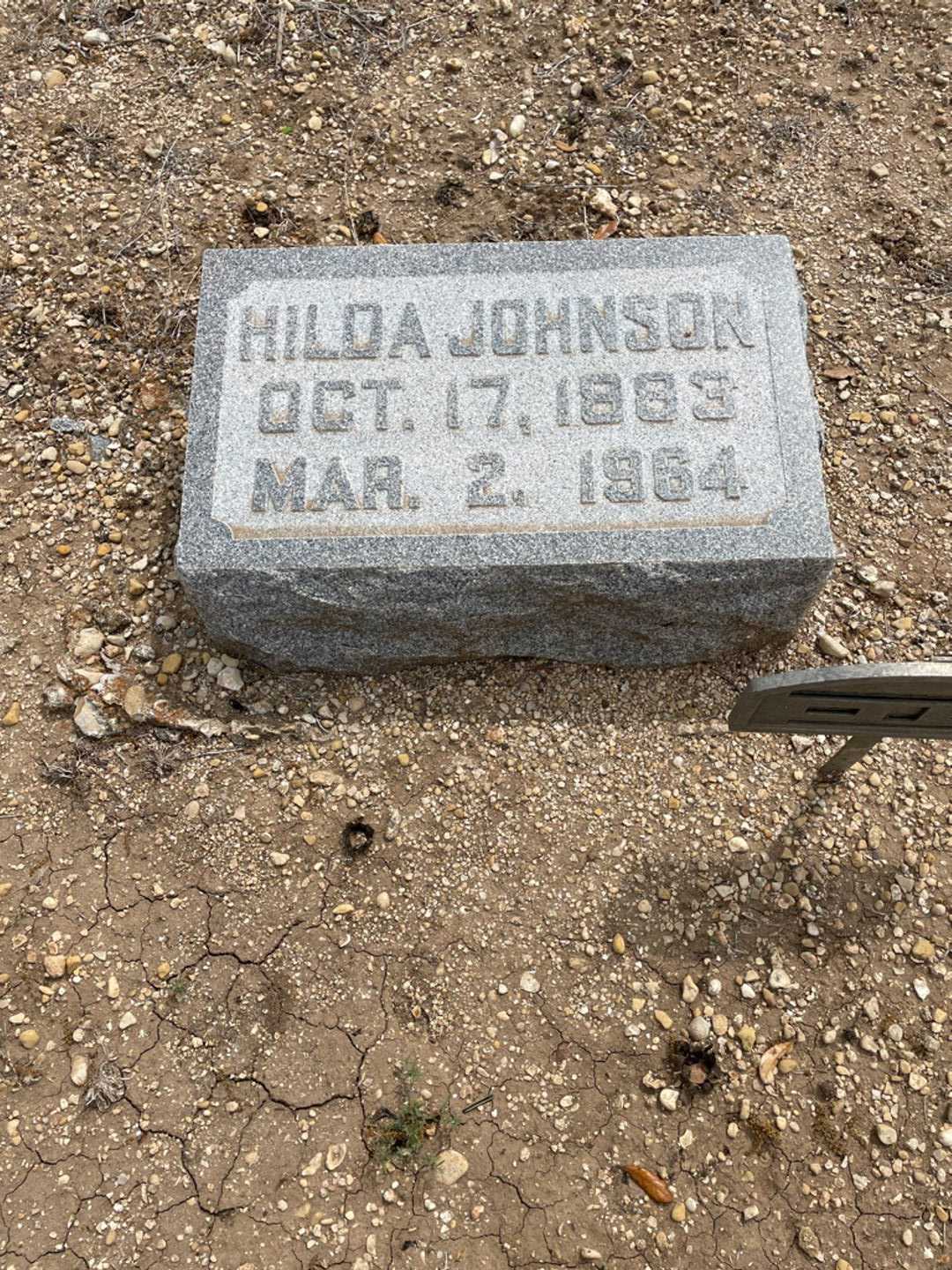 Hilda Johnson's grave. Photo 2