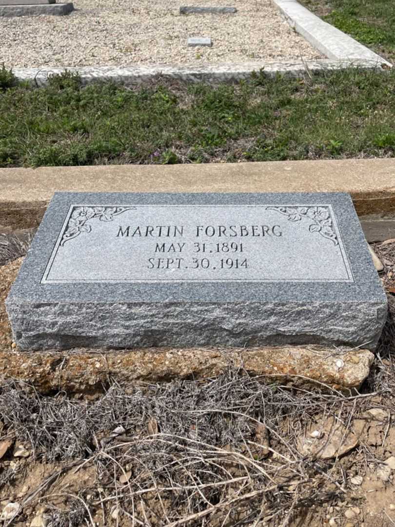 Martin Forsberg's grave. Photo 2