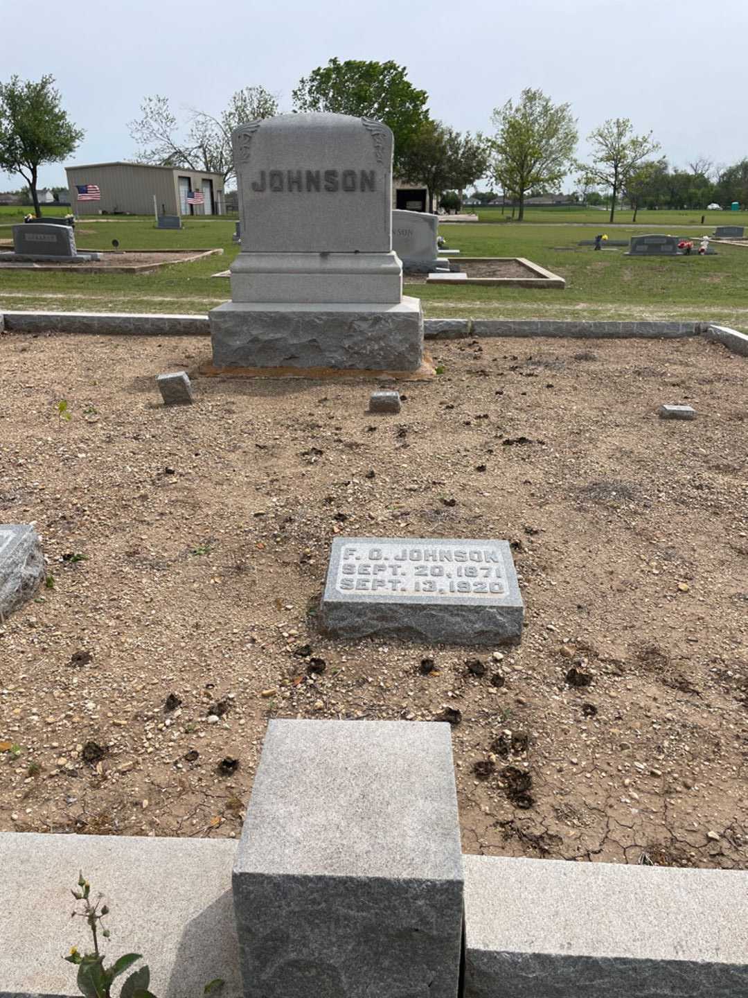 F. O. Johnson's grave. Photo 1